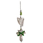 38mm Crystal Angel with Harp Irish Collection (CRCA9001A)